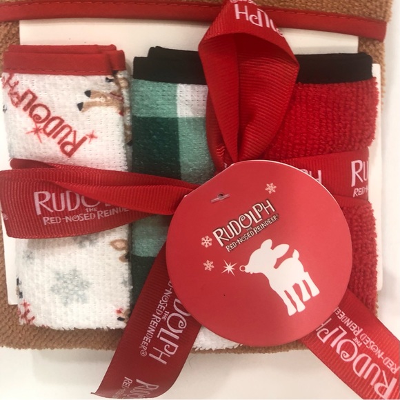 Rudolph 4pc. Towel/Washcloths (Infant/Toddler) - Picture 3 of 10